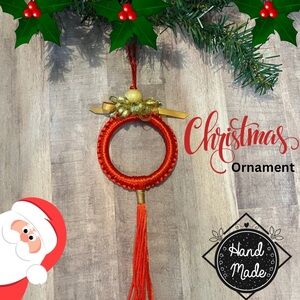 HANDMADE MACRAME CHRISTMAS ORNAMENT